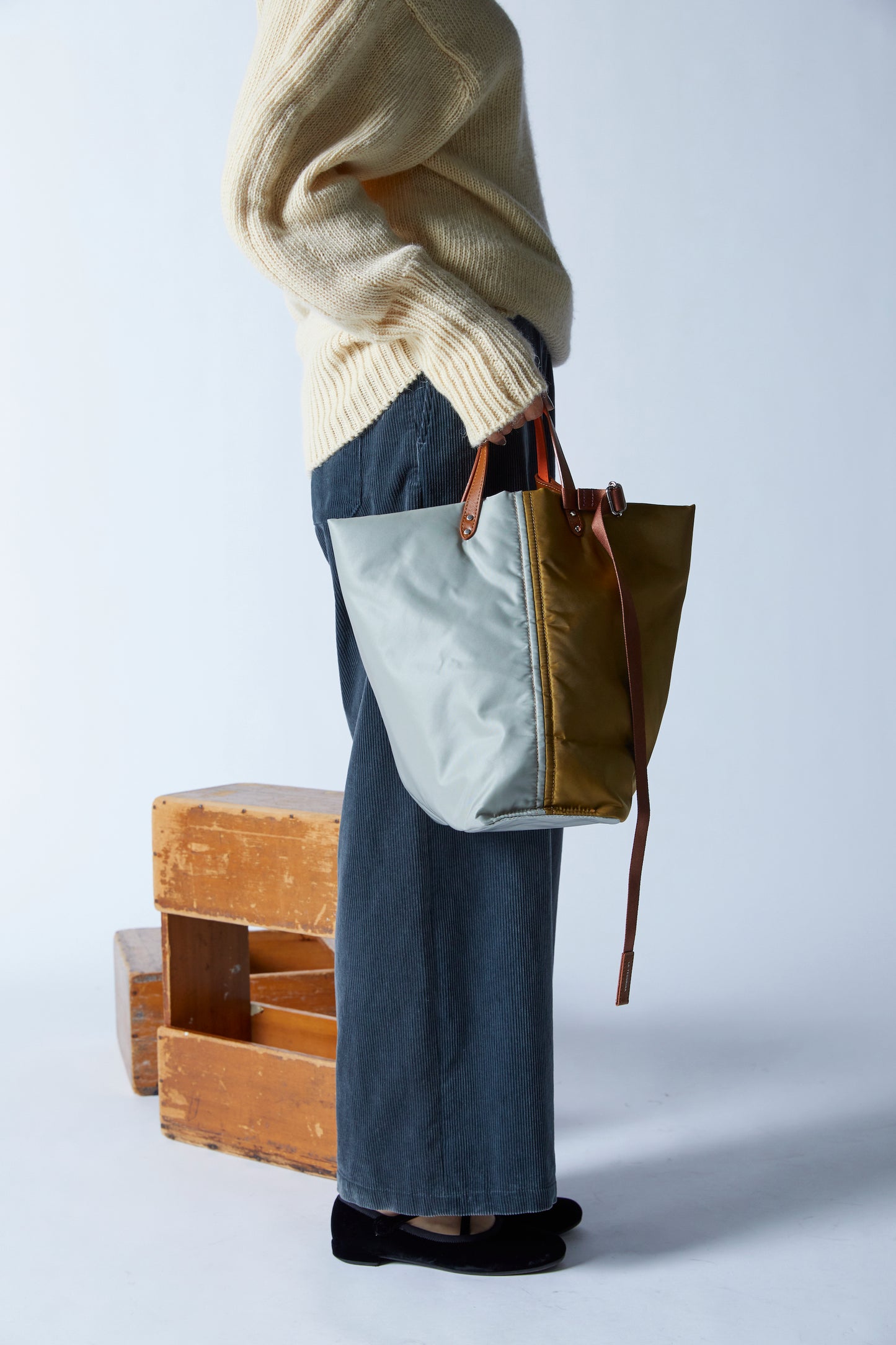 NASTRO TOTE PUFFY  (BICOLOR)